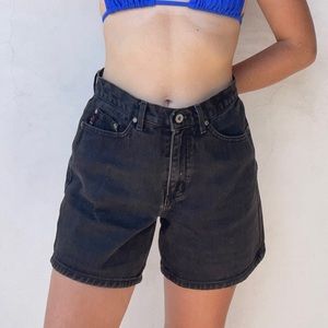 90s Black Guess Jean Shorts